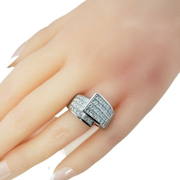 Vintage Platinum and Diamond Ring Size 7 #11386 - Picture 9 of 9